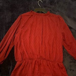 Red burgundy work top